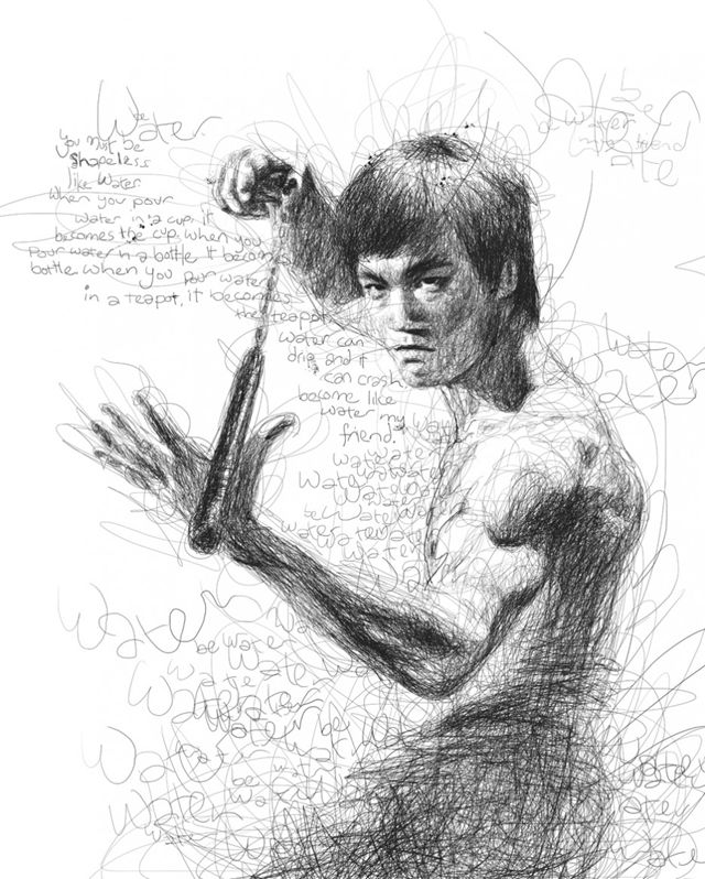 This is a portrait of a celebrity drawn by a dyslexic person. What do you think?