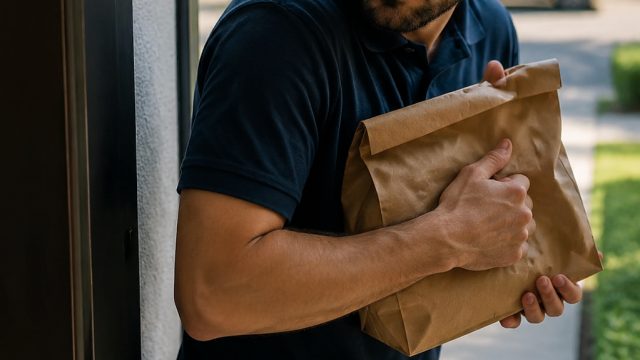 Caught Red-Handed: Delivery Driver Steals Customer's Order | slot master coin, g