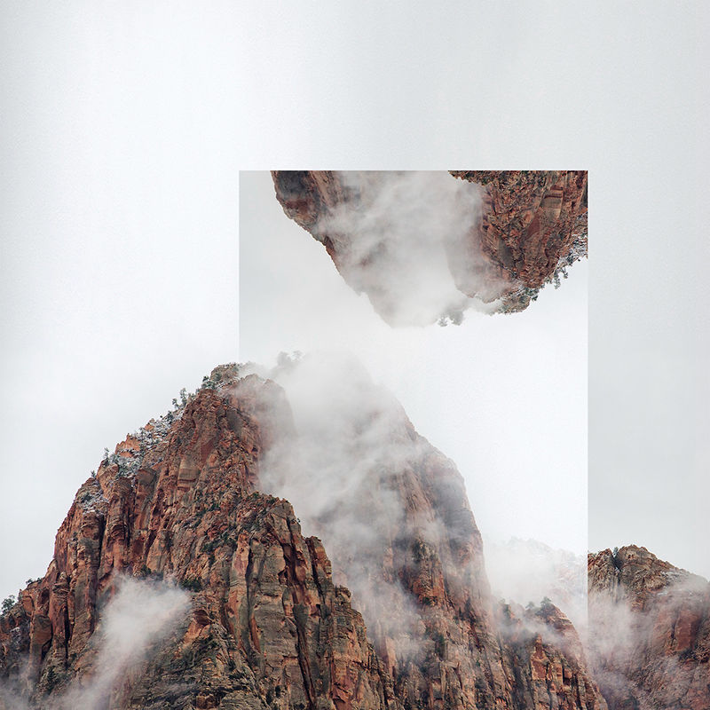 Inverted landscape photography, the perfect combination of geometry and photogra