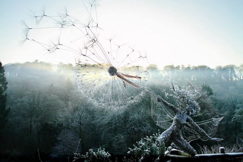 Graceful fairy woven with stainless steel wire--top emoticon