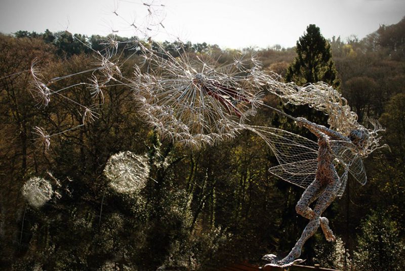 Graceful fairy woven with stainless steel wire-top emoticon