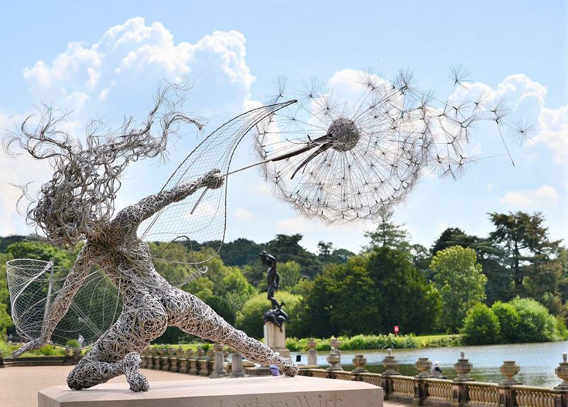 Graceful fairy woven with stainless steel wire--top emoticon