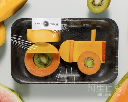 Nice and cute fruit platter, not afraid of children being picky eaters again - pinned emoticon