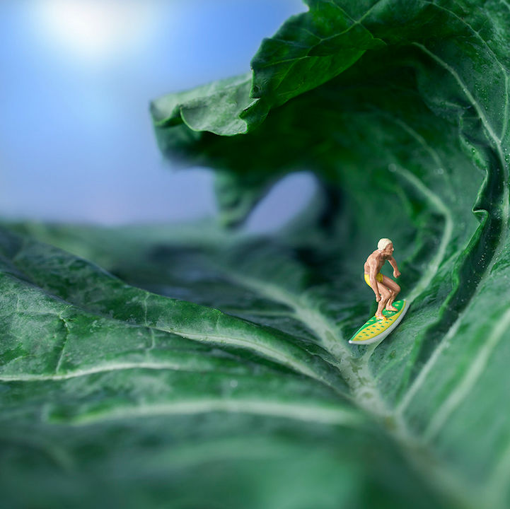 Macro photography of food and puppets, each has a different story - top emoticon