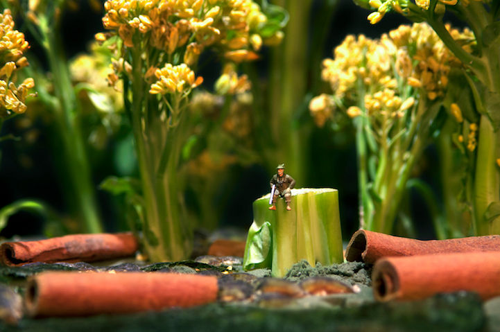 Macro photography of food and puppets, each has a different story - pinned emoticon
